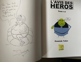 Dominik Vallet, illustration originale, "L'Avis des Héros", Natacha.