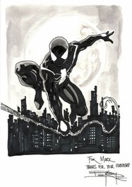 Barry Kitson - Black Costume Spiderman - Illustration originale