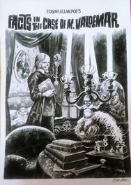 Isidre Monés - Recreation of page Facts in the case of M. Valdemar with Uncle Creepy - Illustration originale