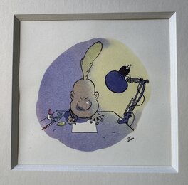 Zep - Dessin Original TITEUF " La lettre " - Illustration originale