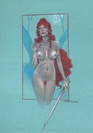 Fabio Mantovani - Fabio Mantovani Boudica - Illustration originale