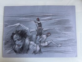 Enki Bilal - Bilal DECONSTRUK PASTEL - Illustration originale