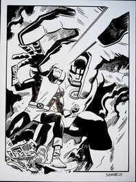 Chris Samnee - Cyclops and Sentinel - Original Illustration
