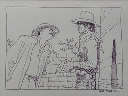 Gir-Moebius - Gir-Moebius Major-Blueberry-Arzach - Illustration originale