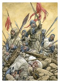 Milan Jovanovic - La Couronne de France Philippe Auguste - illustration D - Illustration originale