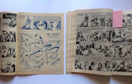 A Gauche la Planche 9 du BB 67 .... , et a droite le Strip de Fin qui sera découpé , la Case 1 sera ensuite Collée sur la Première Planche du BB 68 (dans la Collection de Fantax) ... A Gauche la Planche 9 du BB 67 .... , et a droite le Strip de Fin qui sera découpé , la Case 1 sera ensuite Collée sur la Première Planche du BB 68 (dans la Collection de Fantax) ...