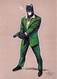 Juanjo Guarnido - Blacksad couleurs - Original Illustration