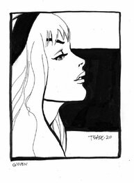 Tim Sale - Gwen - Illustration originale