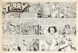 George Wunder - Terry and the pirates 1960 - Planche originale