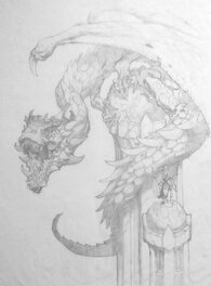 Justin Gerard - St George and the Dragon - Original Illustration