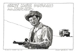 Stéphane Dubois - Cent mille dollars au soleil (expo Paris) - Original Illustration