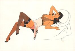 Philippe Berthet - Pin-Up, 45 - Original Illustration