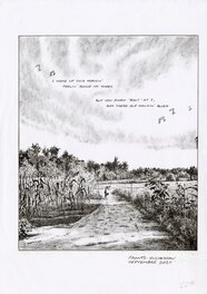 Frantz Duchazeau - Duchazeau - Les Derniers jours de Robert Johnson - planche de fin - Planche originale