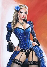 John Heijink - Sylvia uit de strip Cody - Illustration originale