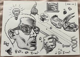 Jens Harder - E=Mc2 - Illustration originale