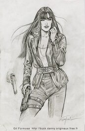 Crayonné de Lady X pour la couverture du tome 54 de Buck Danny Crayonné de Lady X pour la couverture du tome 54 de Buck Danny