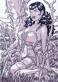 Roberto Baldazzini - Luna - Original Illustration