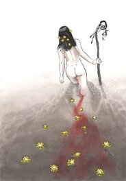Olaf Boccère - Bloody girl - Planche originale