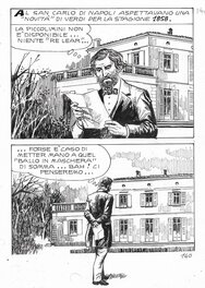 Francesco Pescador - Giuseppe Verdi - La vita, gli amori, le opere, planche 96 - ALBI NUOVI Tuttostoria (casa editrice Geis) - Planche originale