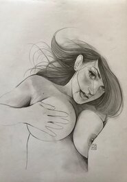 Camy - Seins nus - Original Illustration