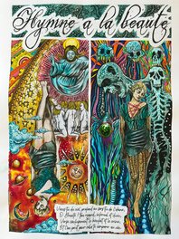 Gama Benzeno - Charles Baudelaire - Hymne à la beauté - planche 1/4 - mise en couleur directe - Mise en couleur