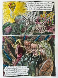 Gama Benzeno - Charles Baudelaire - Hymne à la beauté - planche 2/4 - mise en couleur directe - Planche originale