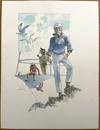 Hermann - Hermann - Ex-Libris Illu - Illustration originale