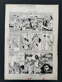 Neal Adams - The Ventures of Zimmerman "Zimmerman in Woodstock"  page 1 Bob Dylan 1973 - Planche originale