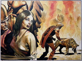 Don Lawrence - Trigie - Oorlog met Hericon - Planche originale