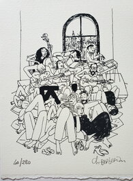 Ex-Libris Sérigraphie BARBIER 14,3 x 19,3