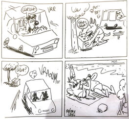 Rémy Cattelain - Placid et Muzo - Planche originale