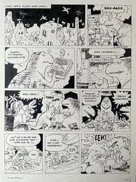 Luc Cromheecke - Tom Carbone "Agiter avant l'emploi" Page 15 - Planche originale