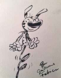Fabrice Tarrin - Dédicace de Fabrice Tarrin "Marsupilami" - Planche originale