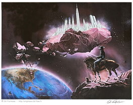 Gil Formosa - BLUEBERRY Affiche publicitaire - Illustration originale