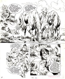 André Chéret - Chéret : Domino tome 2 planche 15 - Planche originale