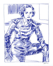 Frédéric Rébéna - Frédéric Rébéna - Agent X 27 (Marlène Dietrich) - Illustration originale