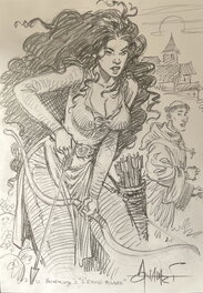 Mohamed Aouamri - Hommage à l'étoile polaire - Original art