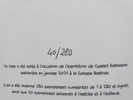 Bd numérotée 40/280 Bd numérotée 40/280