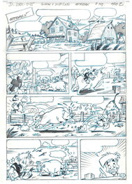 Ignasi Calvet Esteban - Petit Donald "Pig Race" - Planche 2/8 - Comic Strip