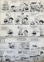 Marcel Remacle - 1958 - le Vieux Nick et Barbe-Noire : Le Vaisseau du Diable - Planche originale