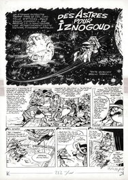 Jean Tabary - 1969 - Iznogoud : des Astres pour Iznogoud - Planche originale