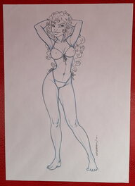 Bruno Bellamy - Charmante Bellaminette - Illustration originale