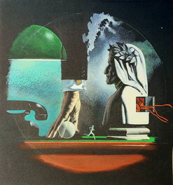 Karel Thole - Karel Thole original for Urania 640 "E. C. Tubb - La Corsa Del Manichino" 1974 - Couverture originale