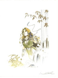 Régis Loisel - Pelisse et le Fourreux (La Quete de l’oiseau du temps) - Original Illustration