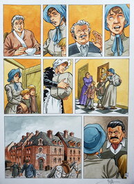 Jean-Michel Arroyo - LES INCONTOURNABLES DE LA LITTERATURE EN BD   T20 GERMINAL-1   couleur directe - Planche originale