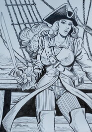 Birago Balzano - Zora pirate - Original Illustration