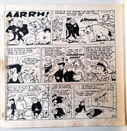 Greg - Luc Junior "Le Grand Duc Oukillamy" Planche 20 + Calque couleur - Planche originale