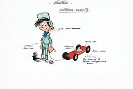 Jidéhem - 1960'S - Starter : illustration originale en couleurs pour produits dérivés - Illustration originale