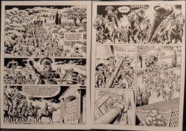 Jean-Yves Mitton - Messalina original planches 2 x A4 format - Planche originale