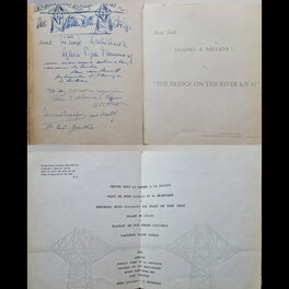 Décembre 57, l'avant première du Pont de la Rivière Kwai se termine au Petit Bedon avec un menu spécial Décembre 57, l'avant première du Pont de la Rivière Kwai se termine au Petit Bedon avec un menu spécial